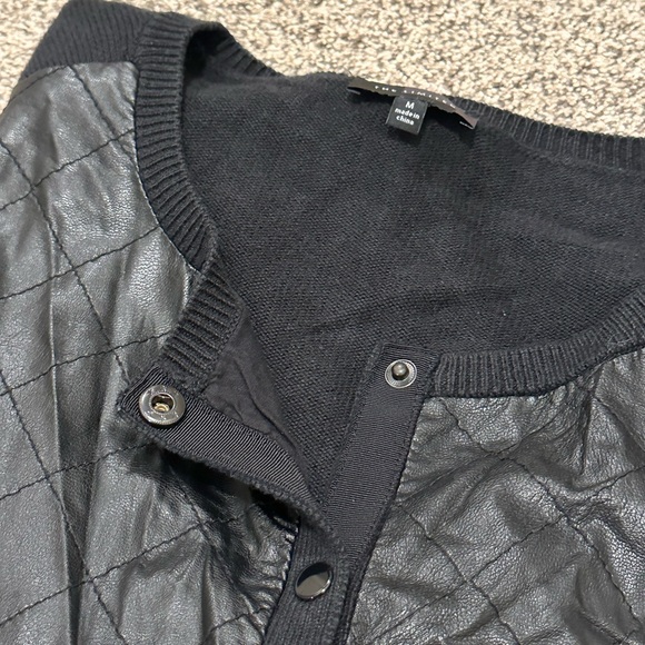 The Limited Black faux leather Cardigan medium - Picture 10 of 10